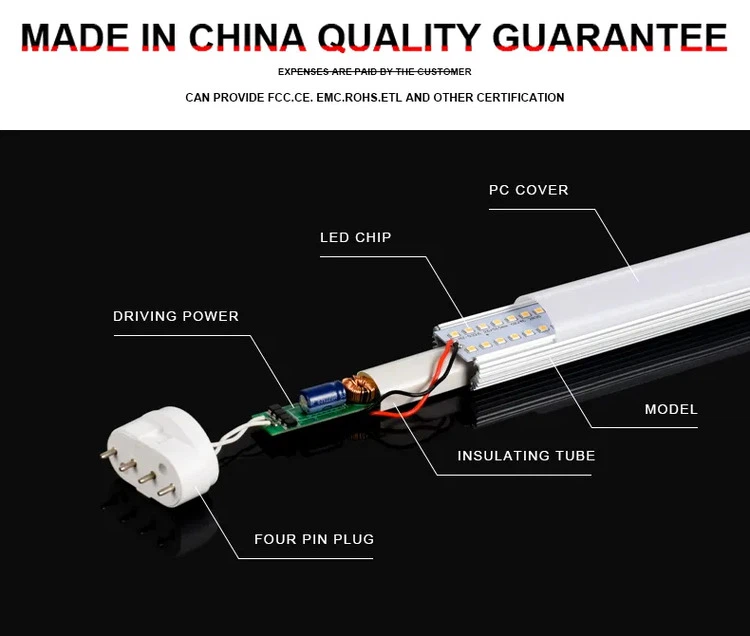 2G11 4 Pin Base LED Tube Light detail1 2G11 4 Pin Base LED Tube Light detail1