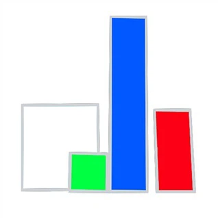 Multi color LED-paneel licht