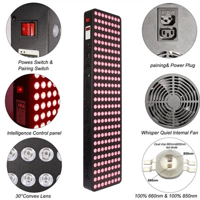 1500w led-therapiepaneel voor rood licht