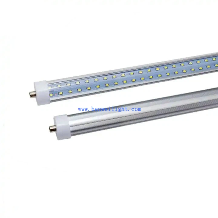 T8 enkele pin led-vervangingslampen 8ft V-vorm 72w