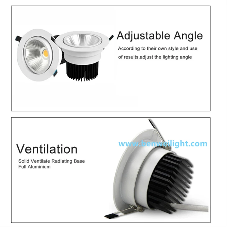 Dimmable COB LED Downlight, Multi-Watt, 85V-240V best