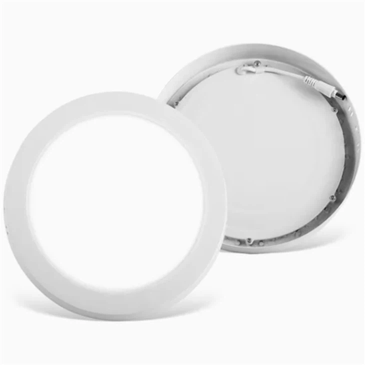 Led-plafondlampen met ronde platte panelen