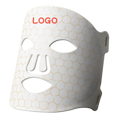 Masker met LED-lichttherapie - 7 Gezichtsbehandeling in kleur met zwart en rood licht