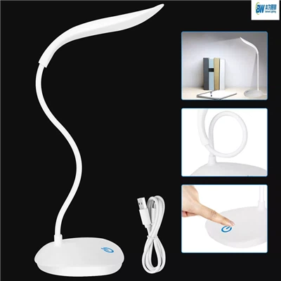 Aanraakdimbare USB oplaadbare LED-bureaulamp
