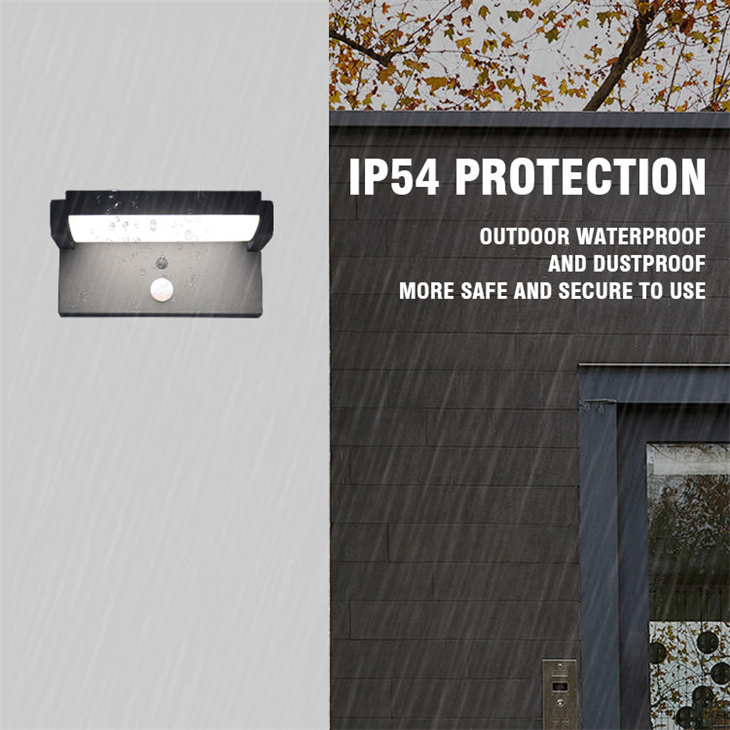 Solar Wall Bracket Light - IP54 Waterproof Outdoor Lighting